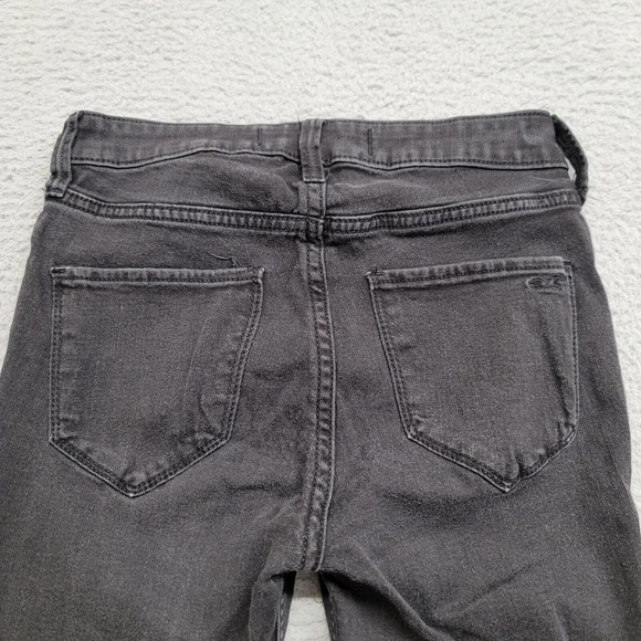 Hollister Jeans Womens 3S Juniors Black Legging High Rise Pockets City Hipster - Picture 4 of 10